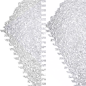 2X2 CRACKED ICE CLR ACR PNL 25PK