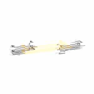 24 in. Towel Holder in Vibrant Brushed Moderne Brass