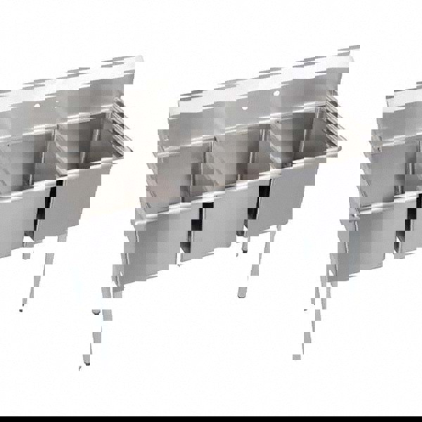 Scullery Sink: 3 Stainless Steel