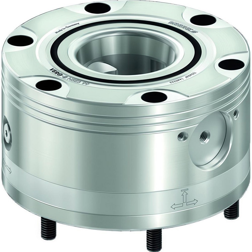 CNC Quick-Change Clamping Modules; Actuation Type: Pneumatic ; Number of Module Centers: 1 ; Indexing: No ; Unlocking Pressure (lbf/sq in): 87.02 ; Unlocking Pressure (bar): 6.00 ; Repeatability (mm): 0.0005