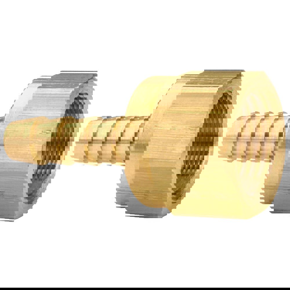 Barbed Hose Fittings; Fitting Type: Female Swivel; Hose Barb ; Material: Brass ; Thread Standard: UNF ; Thread Size: 5/8-18 ; End Connection: Hose Barb x Female 45 Deg SAE Swivel ; Hose Inside Diameter (Inch): 1/4