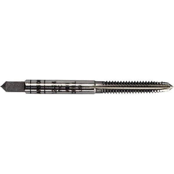 Straight Flute Tap: 1/2-20 UNF, 3 Flute, Plug Chamfer, 2B Class of Fit, Carbon Steel, Bright/Uncoated Finish