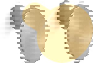 Round Knob in Brass Tones