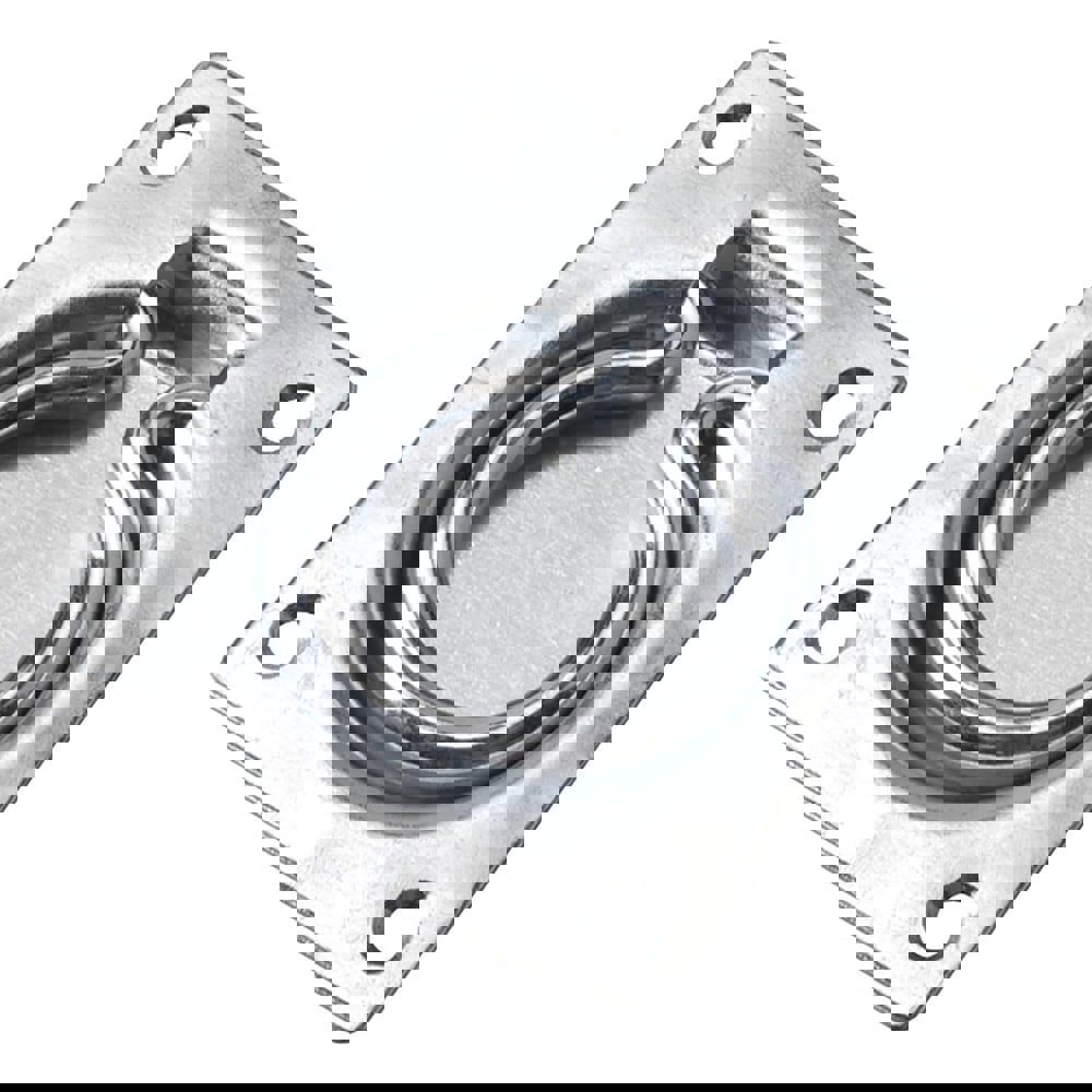 Pull-Type Handles; Handle Type: Recessed ; Material: Steel ; Mount Type: Surface ; Finish: Zinc ; Projection: 0.5in ; Overall Width: 3 in