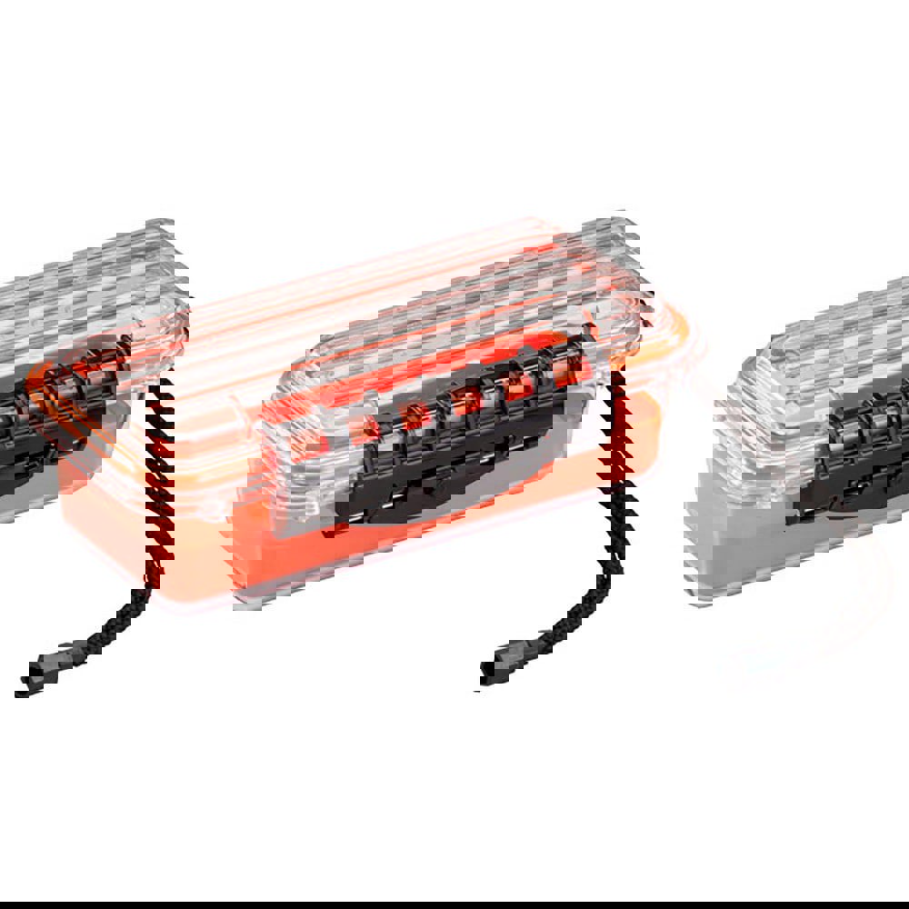 Small Parts Boxes & Organizers; Product Type: Storage Box ; Lock Type: Positive Snap ; Width (Inch): 5 ; Depth (Inch): 3 ; Number of Dividers: 0 ; Removable Dividers: No