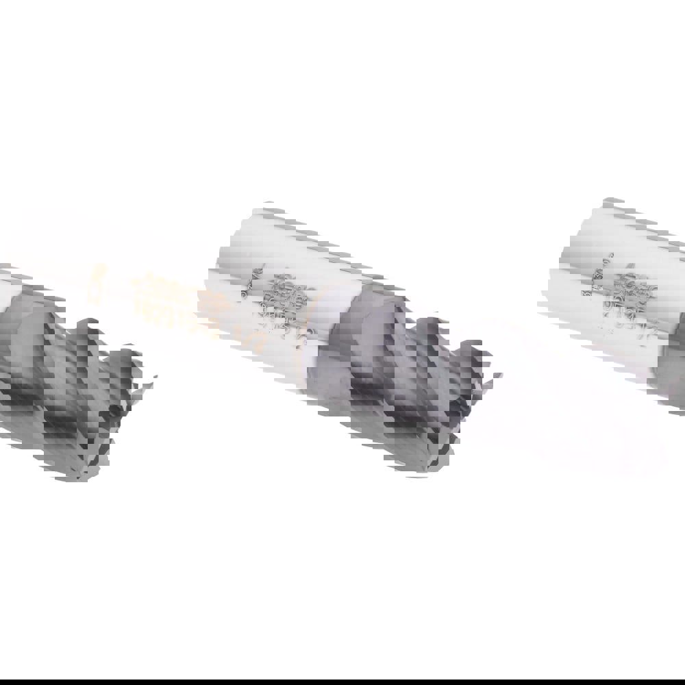 Square End Mill: 1/2'' Dia, 1'' LOC, 1/2'' Shank Dia, 3'' OAL, 4 Flutes, Solid Carbide