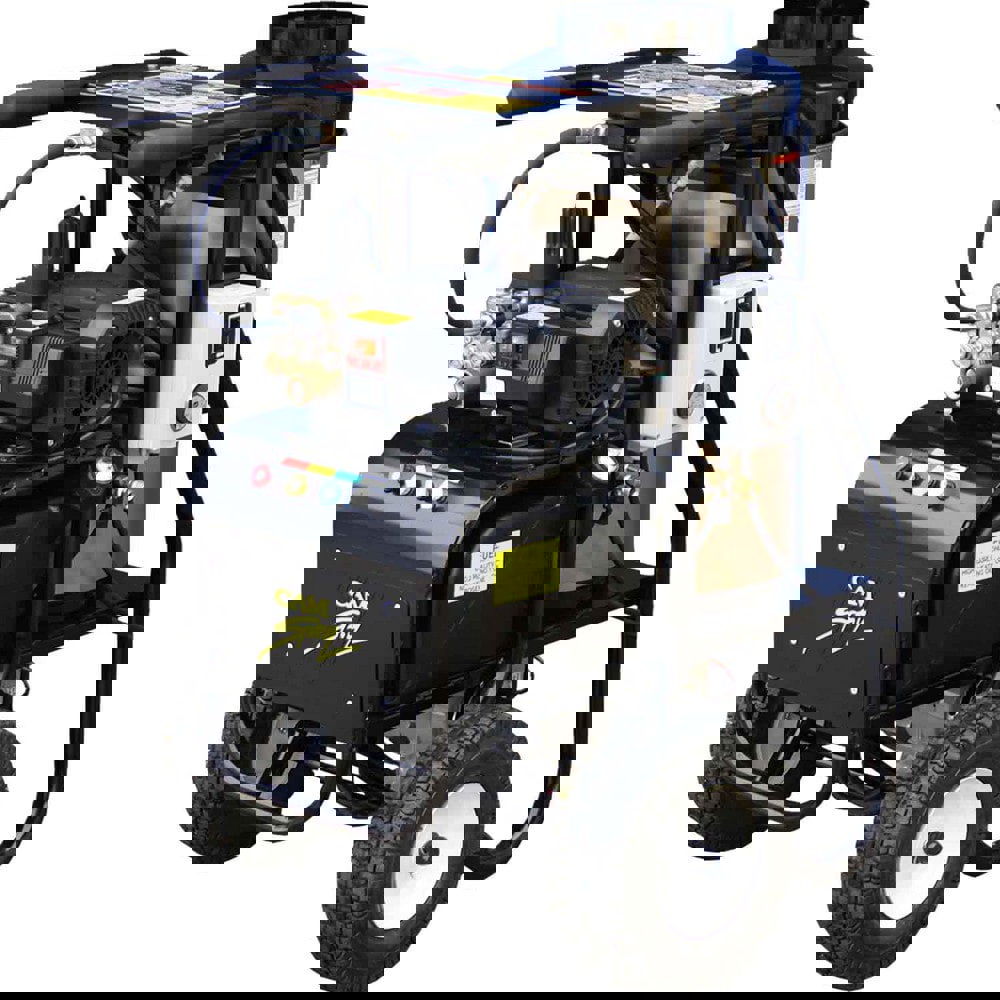 Pressure Washers; Type: Diesel-Fired Electric-Powered Hot Water Pressure Washer ; Water Type: Hot ; Engine Power Type: Electric ; Power Type: Electric ; Amperage Rating: 20.0000 ; Washer Style: Cart