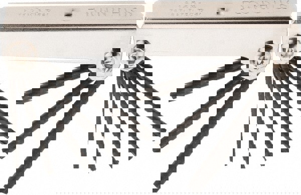 Torx Key Set: 8 Pc, Fold-Up Handle, T9 to T40