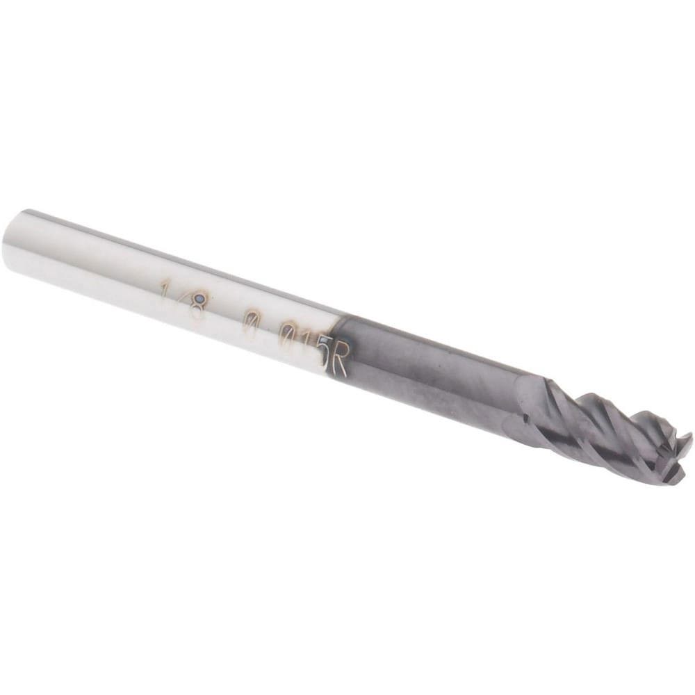 Corner Radius End Mill: 1/8
