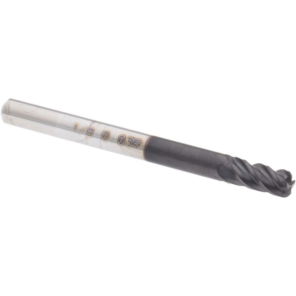 Corner Radius End Mill: 1/8