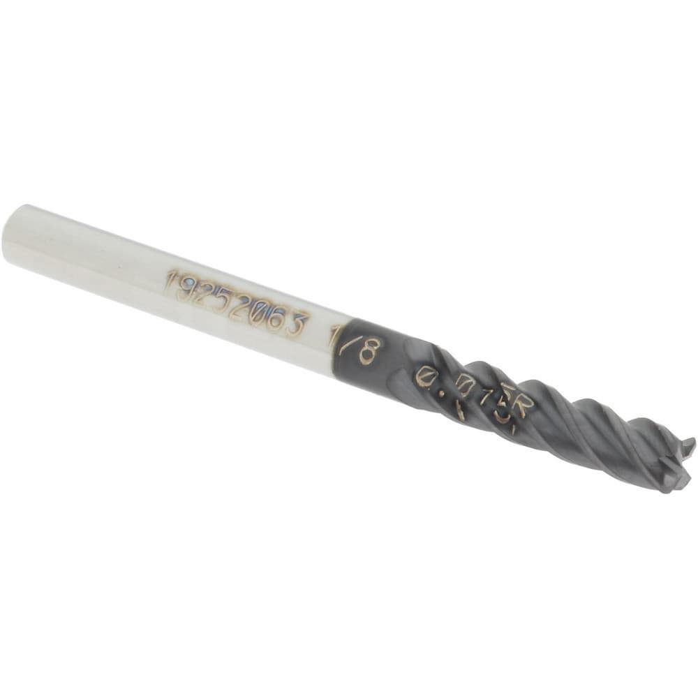 Corner Radius End Mill: 1/8