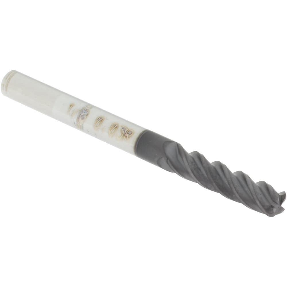 Corner Radius End Mill: 1/8
