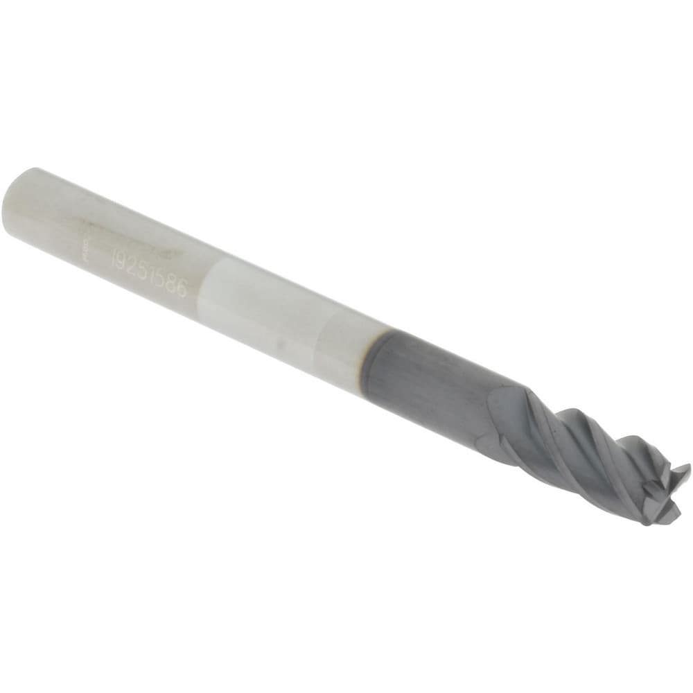 Corner Radius End Mill: 3/16
