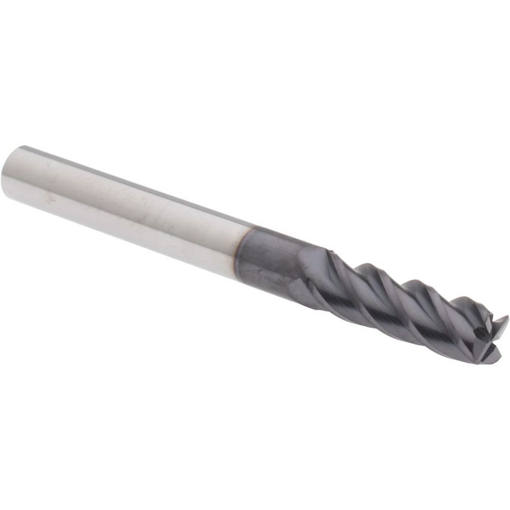 Corner Radius End Mill: 1/4