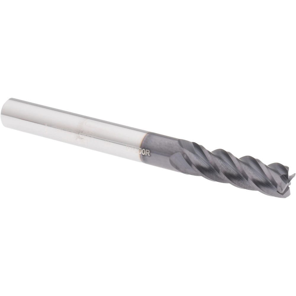Corner Radius End Mill: 1/4