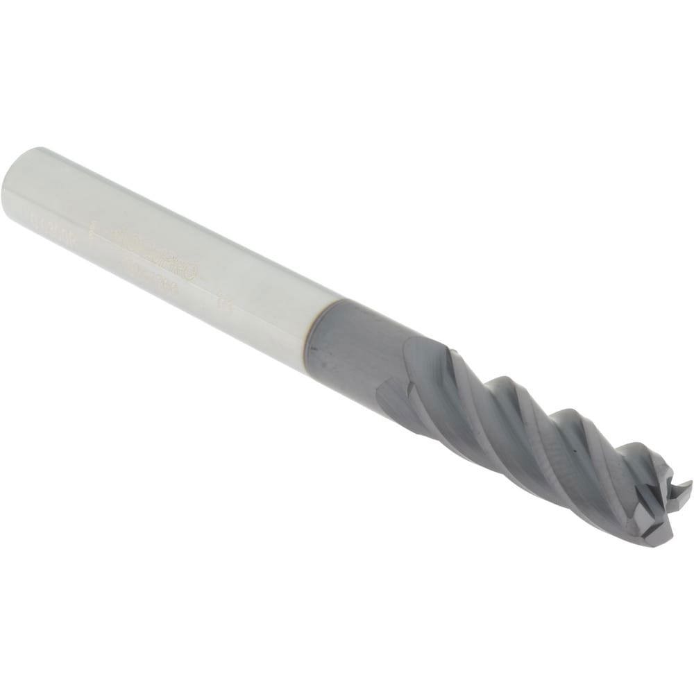 Corner Radius End Mill: 1/4