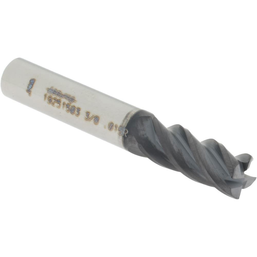 Corner Radius End Mill: 3/8