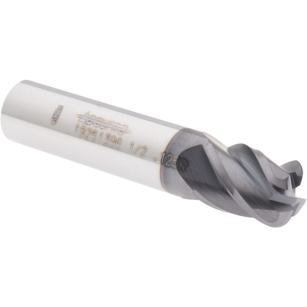 Corner Radius End Mill: 1/2