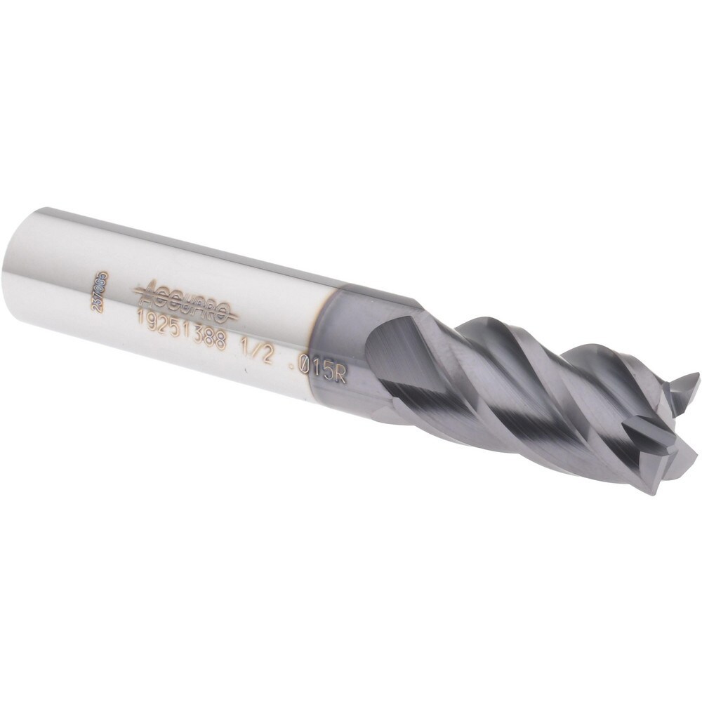 Corner Radius End Mill: 1/2