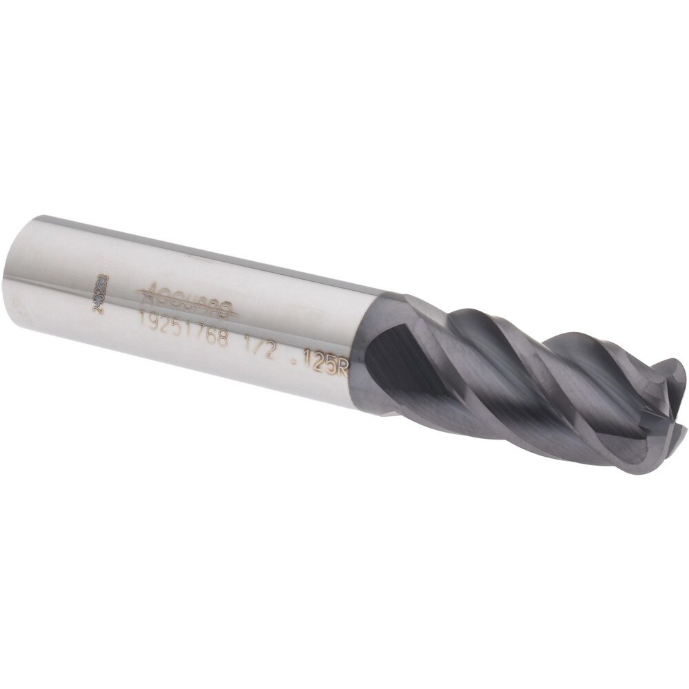 Corner Radius End Mill: 1/2
