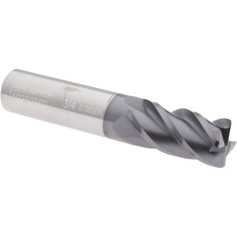 Corner Radius End Mill: 3/4