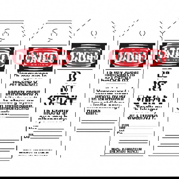 Do Not Operate Tag: 5