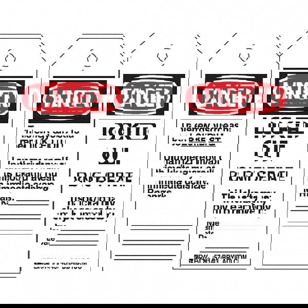 Do Not Operate Tag: 5