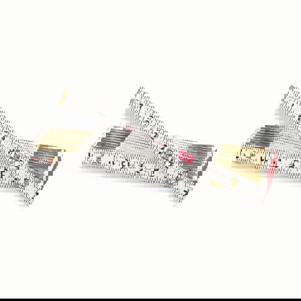 Folding Rules; Overall Length (Feet): 6.00 ; Graduation (Inch): 0.0625 ; Graduation (Feet): 0.0625 ; Material: Wood ; Width (mm): 2 ; Width (Inch): 2