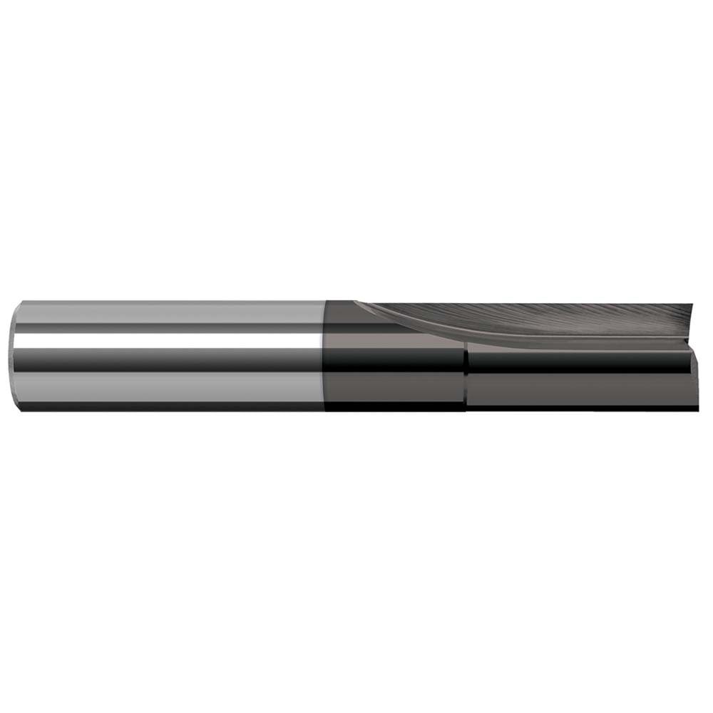 Square End Mill: 1/8'' Dia, 1/4'' LOC, 1/4'' Shank Dia, 2'' OAL, 2 Flutes, Solid Carbide