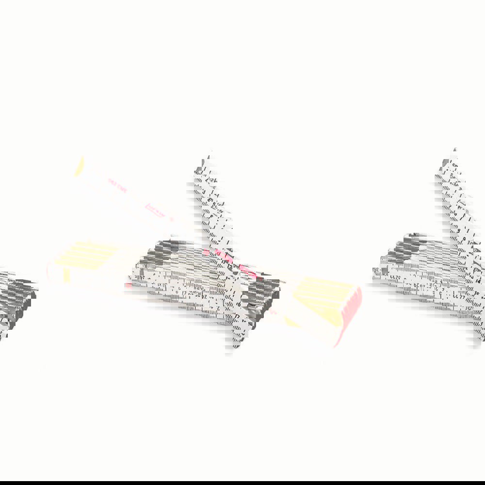 Folding Rules; Overall Length (Feet): 6.00 ; Graduation (Inch): 0.0625 ; Graduation (Feet): 0.0625 ; Material: Wood ; Width (mm): 2 ; Width (Inch): 2