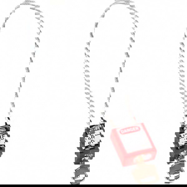 Lockout Padlock: Keyed Different, Key Retaining, Nylon, 8