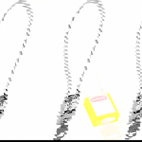 Lockout Padlock: Keyed Different, Key Retaining, Nylon, 8