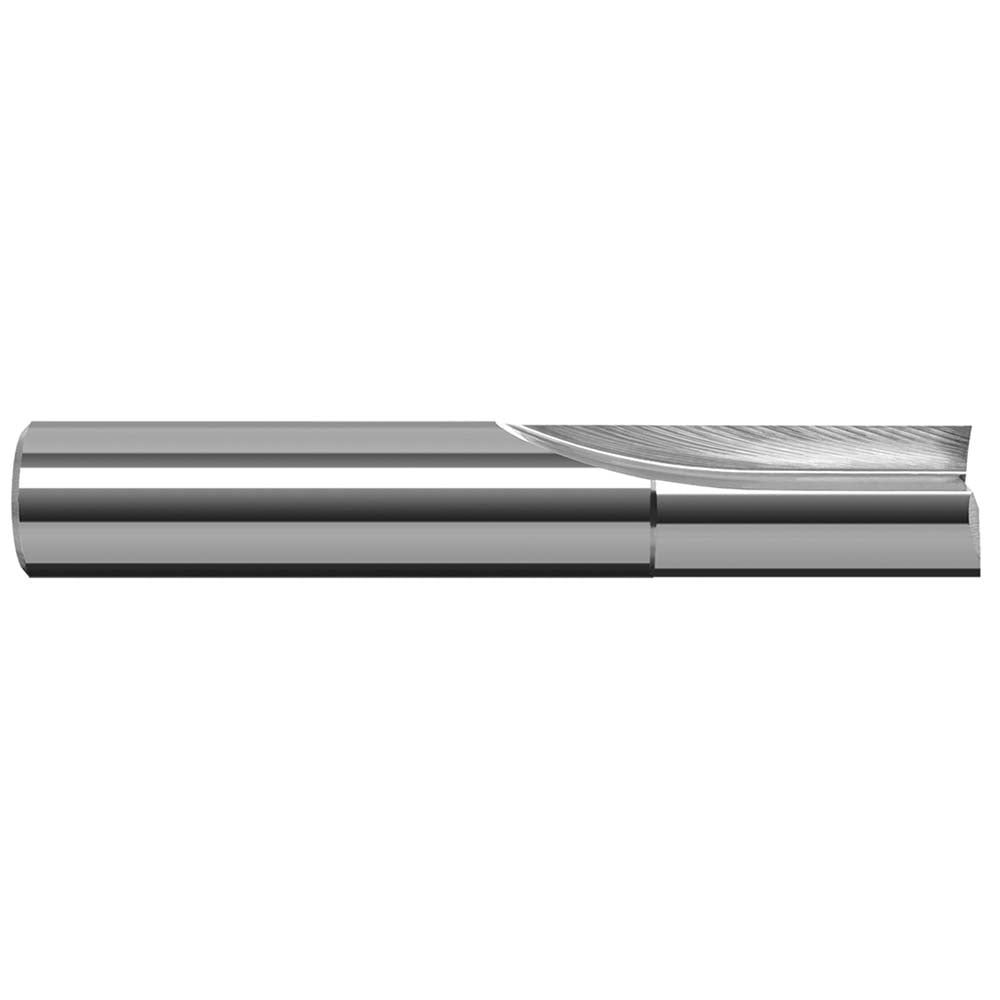 Square End Mill: 3/16'' Dia, 5/8'' LOC, 1/4'' Shank Dia, 2'' OAL, 2 Flutes, Solid Carbide