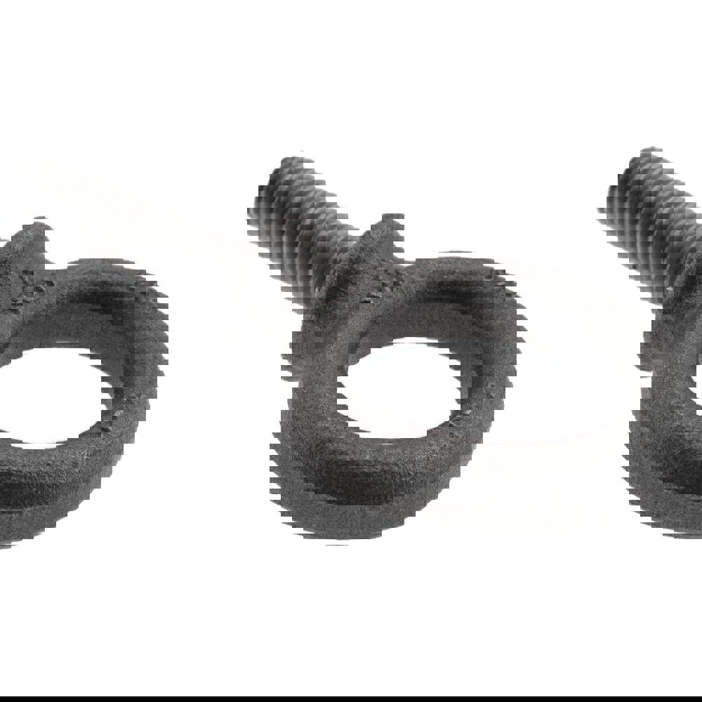 Fixed Lifting Eye Bolt: With Shoulder, 850 lb Capacity, 5/16-18 Thread, Grade 1030 Steel