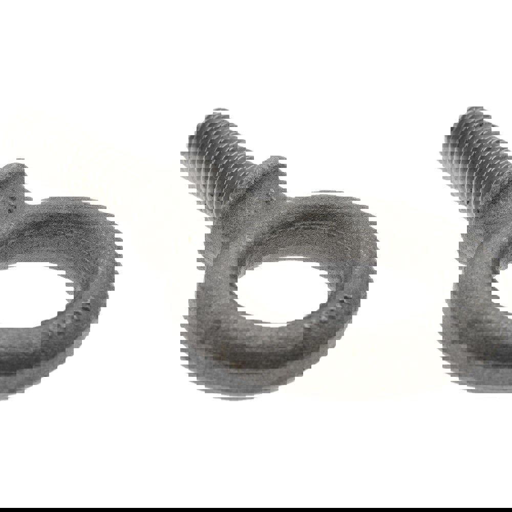 Fixed Lifting Eye Bolt: With Shoulder, 1,300 lb Capacity, 3/8-16 Thread, Grade 1030 Steel