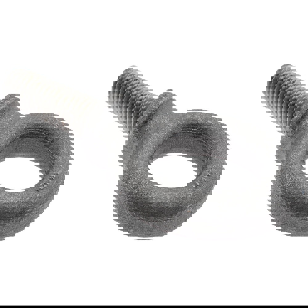 Fixed Lifting Eye Bolt: With Shoulder, 4,000 lb Capacity, 5/8-11 Thread, Grade 1030 Steel