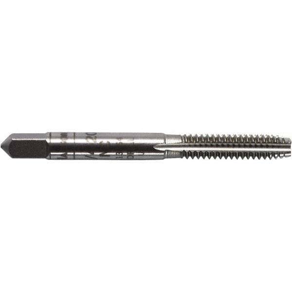 Straight Flute Tap: 1-12 UNF, 4 Flute, Plug Chamfer, 2B Class of Fit, Carbon Steel, Bright/Uncoated Finish