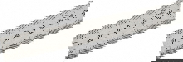 Steel Rule: Metric Graduation, Flexible, 3/4