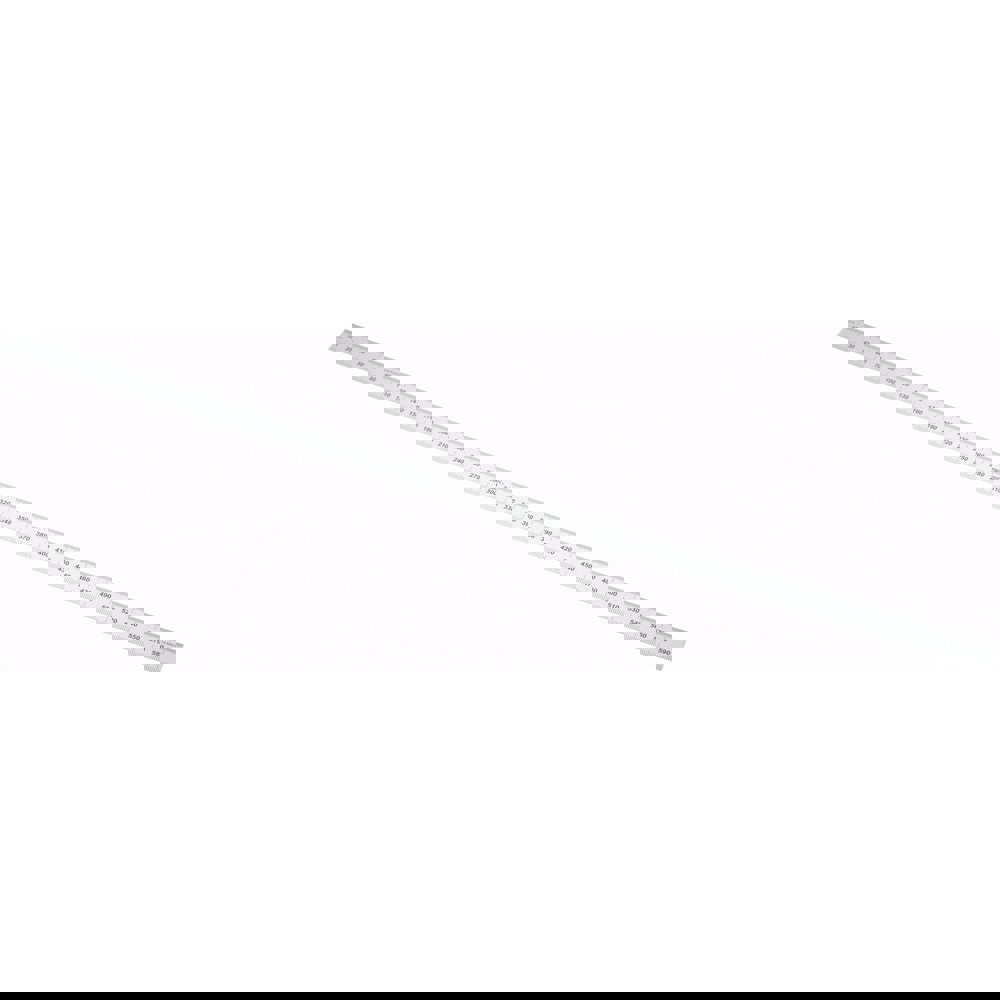 Steel Rule: Metric Graduation, Flexible, 3/4