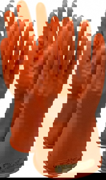 Rubber Lineman's Gloves: Class 00, Size 9, 11