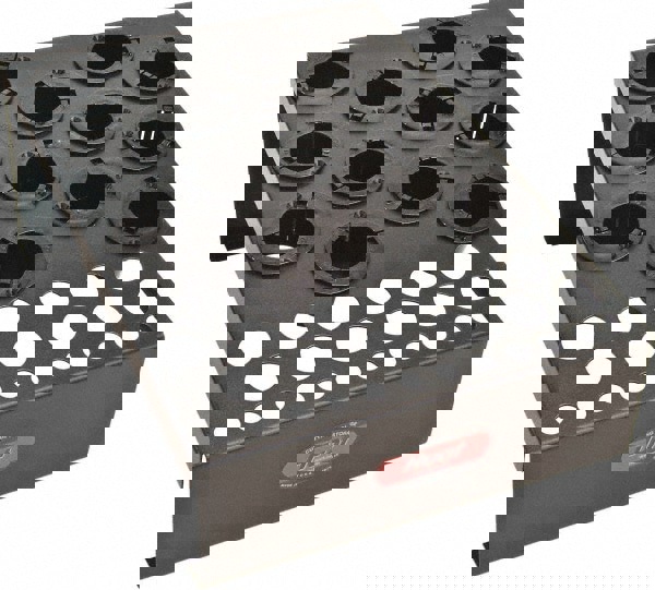 17 Inches Width x 7 Inches Height x 17 Inches Depth NC/CNC Collet Storage Rack