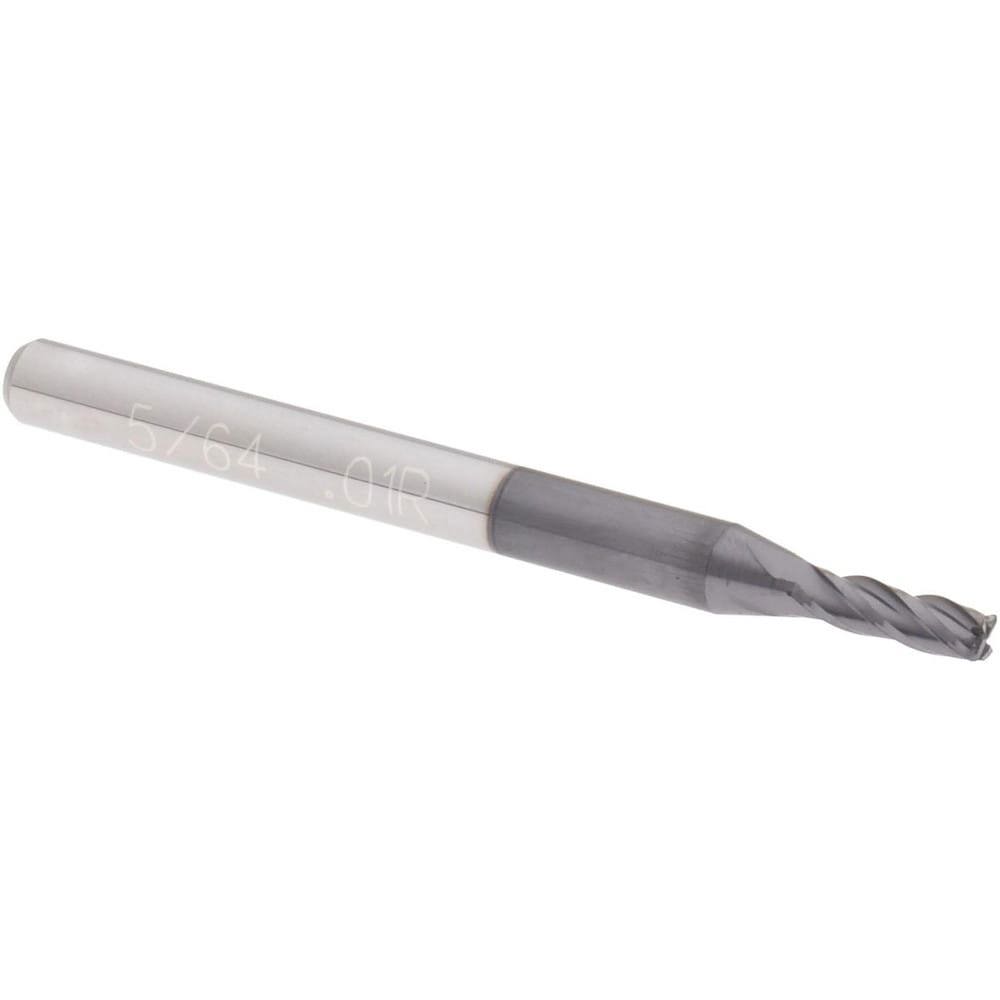 Corner Radius End Mill: 5/64