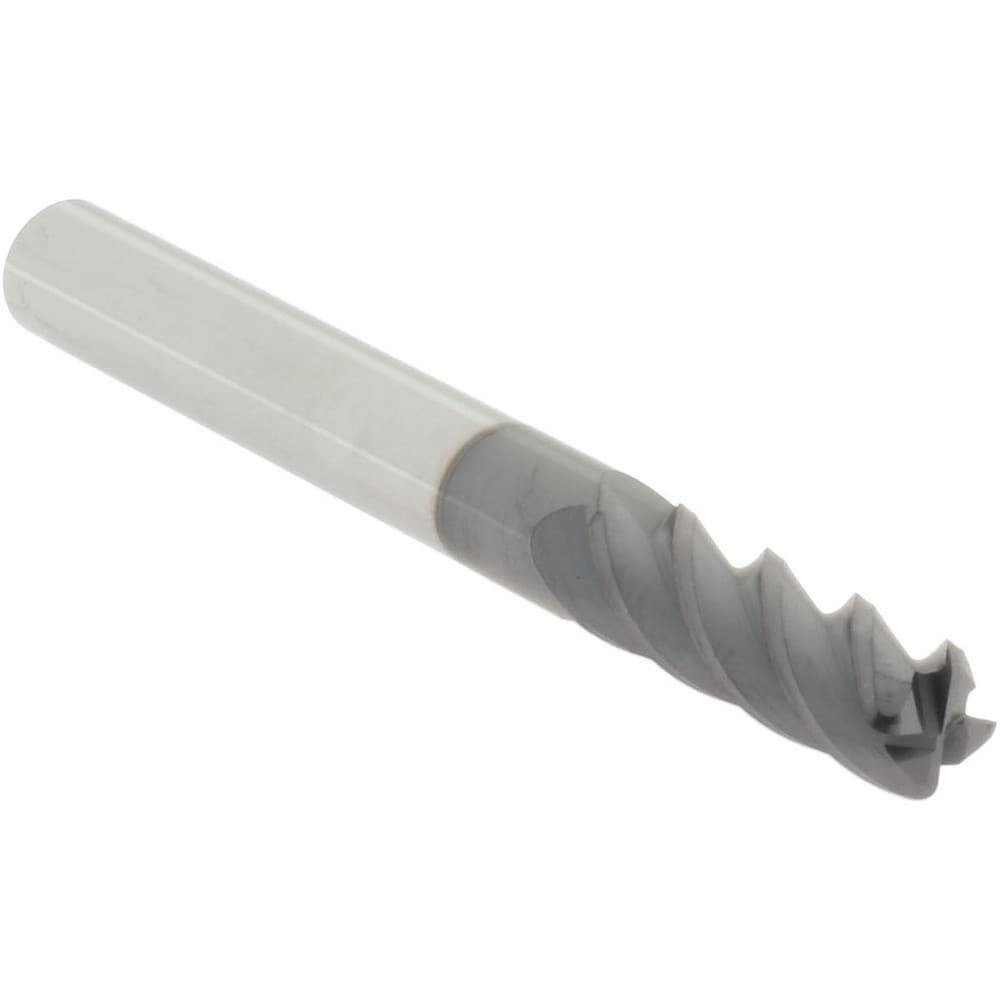 Corner Radius End Mill: 1/4