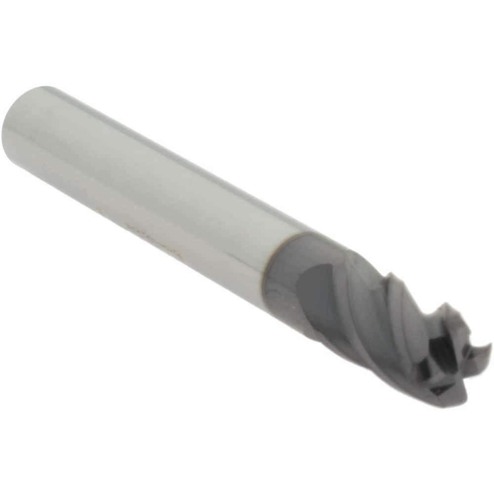 Corner Radius End Mill: 1/4