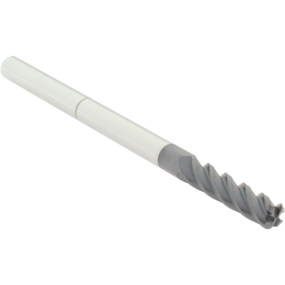 Corner Radius End Mill: 1/4