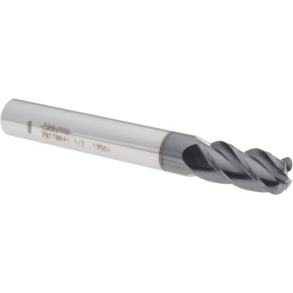 Corner Radius End Mill: 1/2