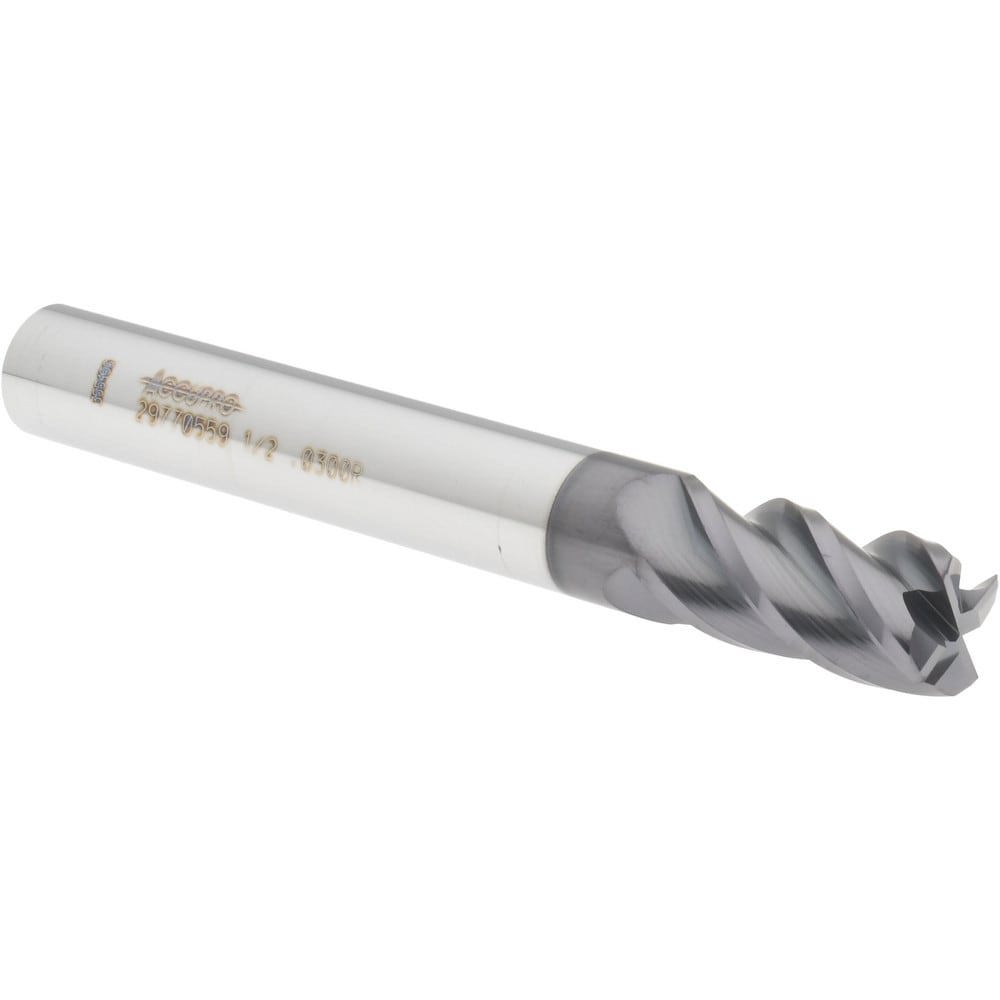 Corner Radius End Mill: 1/2