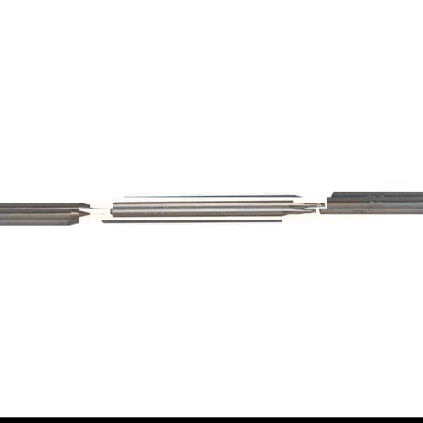 Square End Mill: 1/32'' Dia, 0.045'' LOC, 1/8'' Shank Dia, 2-1/2'' OAL, 3 Flutes, Solid Carbide