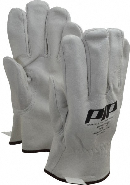 Leather Protectors: Novax Goatskin Leather, Natural, Size X-Large