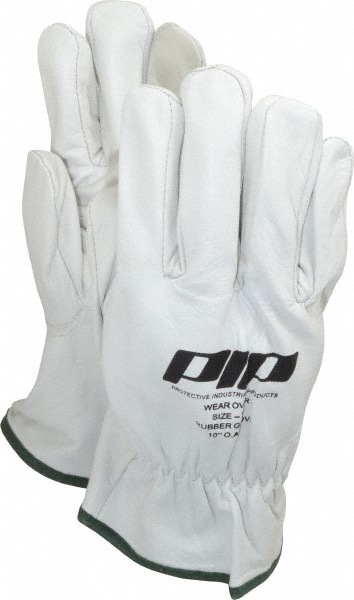 Leather Protectors: Novax Goatskin Leather, Natural, Size Large